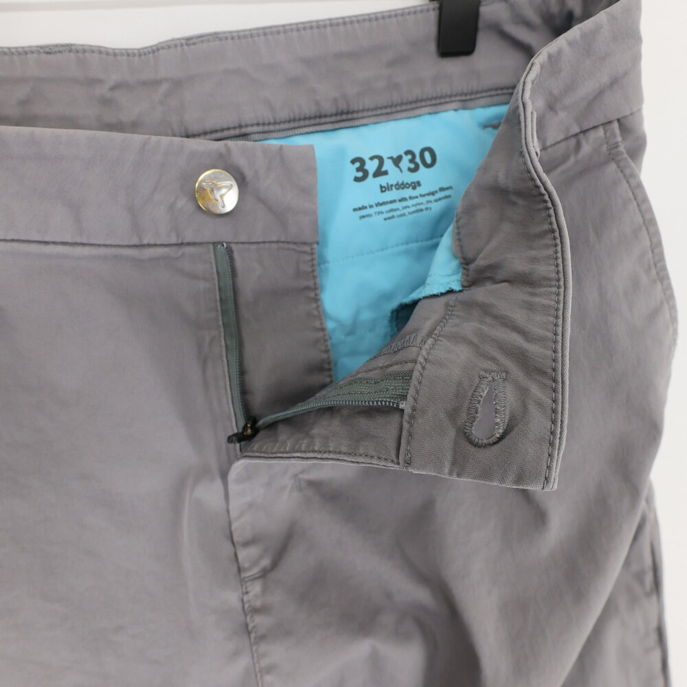 Birddogs Pants Mens 32x30 Gray Stretch Chino Linerless Performance Golf - Picture 10 of 10